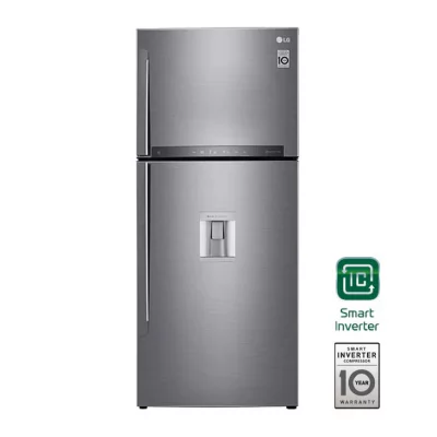 Refrigeradora LG Top Freezer 19 pᶟ | |NatureFRESH™ |Compresor Smart inverter |Platinum silver |ThinQ™ (Neto: 18 pᶟ)