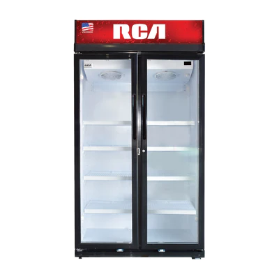 RCA Vitrina Comercial de 3 Puertas | Cierre Automático | Seguridad con Llave | 45p3